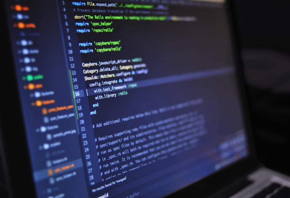 Clean code, the base of a site ready for AI agents Close-up of a laptop screen showing clean, well-structured code